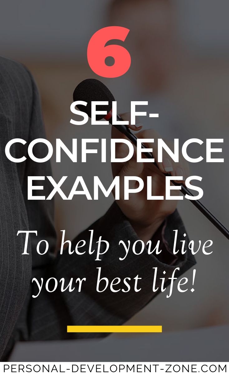 Self Confidence Examples In Real Life