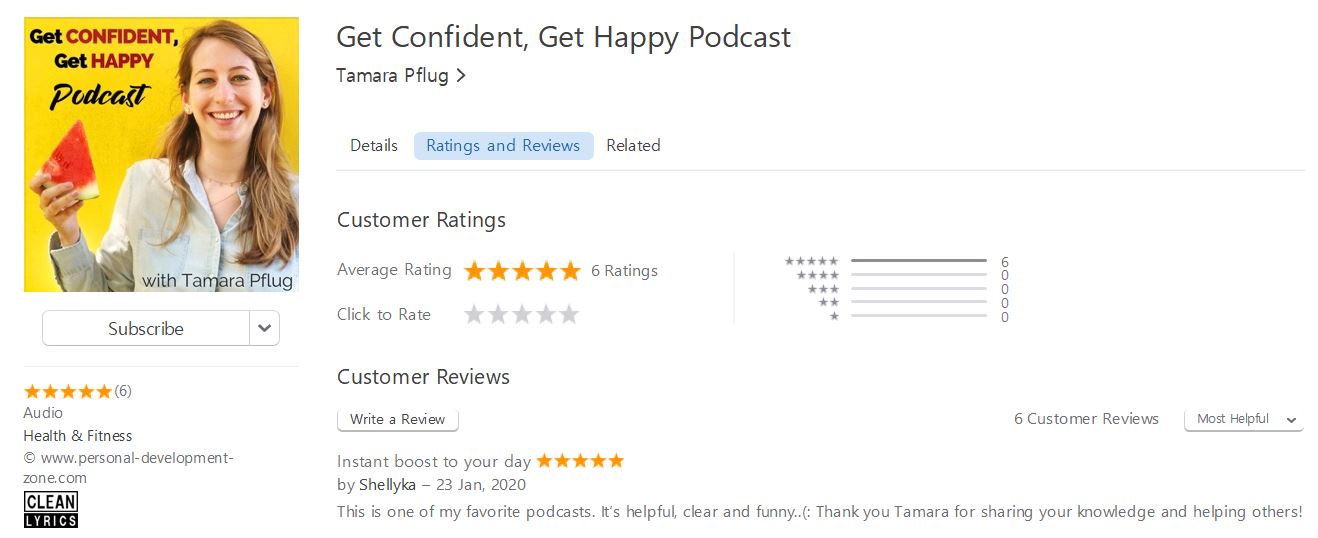 Get Confident, Get Happy Podcast, Top Self Help Podcasts