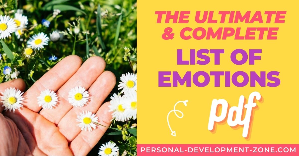 Emotions List PDF: The Ultimate Feelings' Archive [Updated 2023]